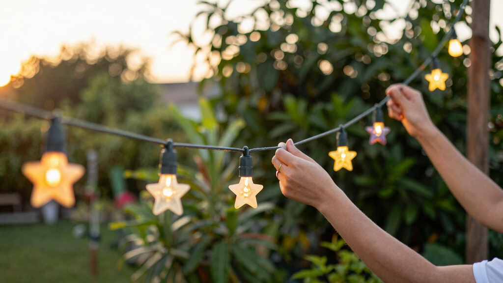 patriotic outdoor string lights