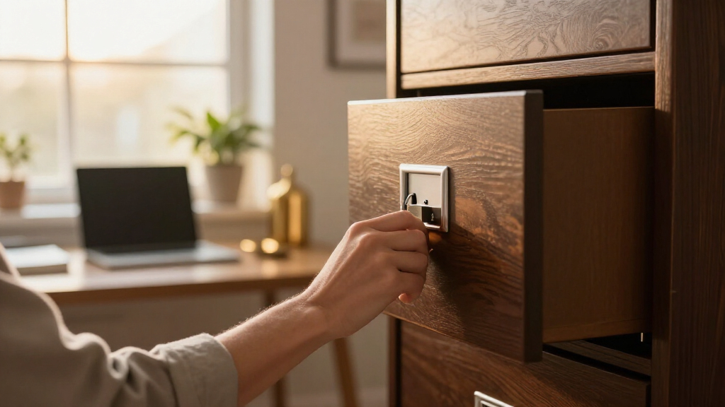 fireproof file cabinet with lock