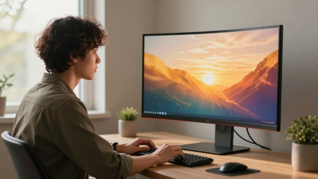 curved monitors for immersive viewing