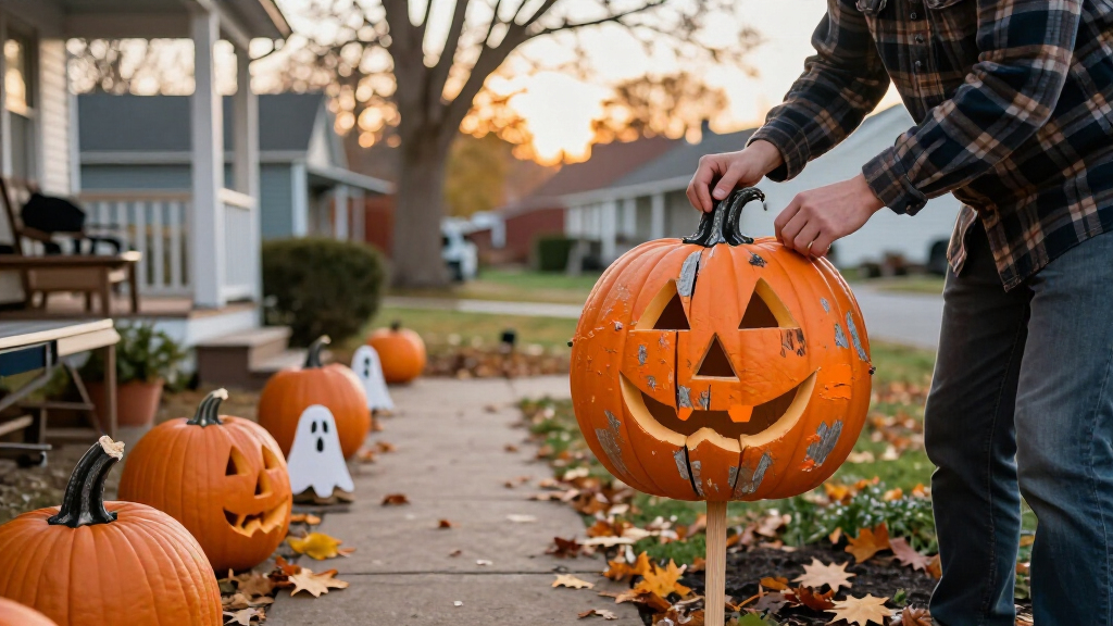 Halloween yard decorations