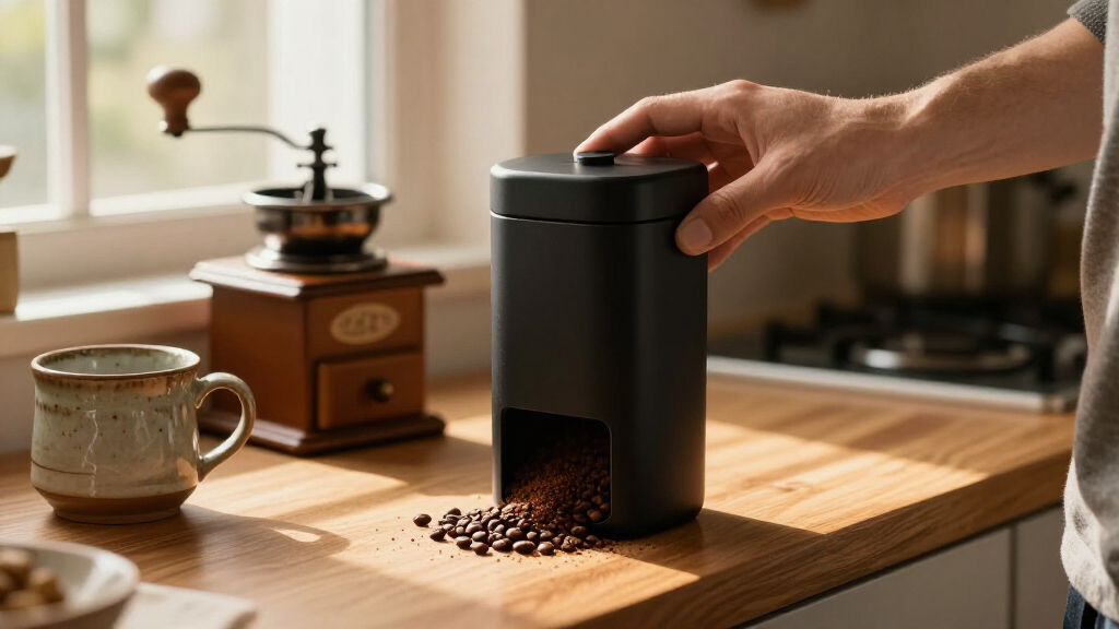 best coffee bean storage container vacuum
