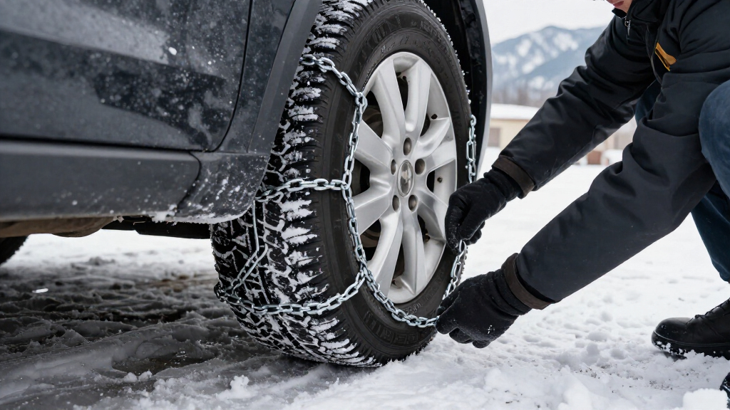 automotive winter tire chains