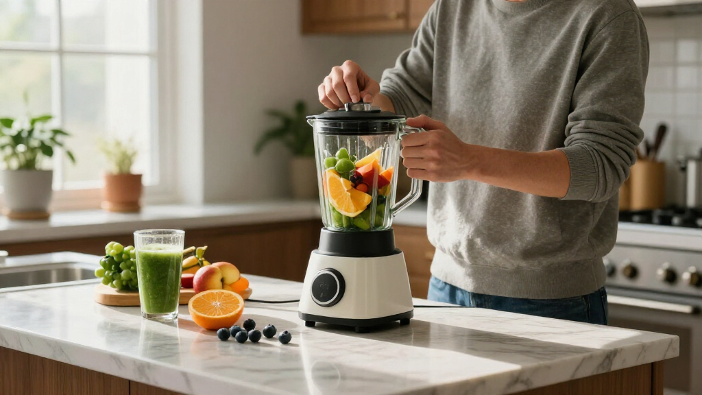 countertop blender with glass jar