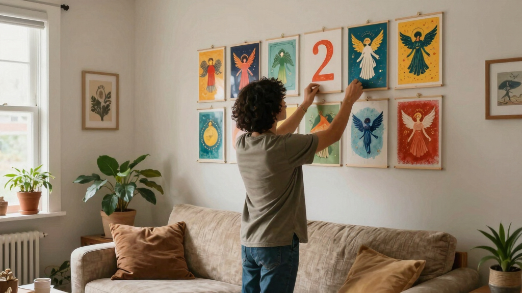 angel number wall art