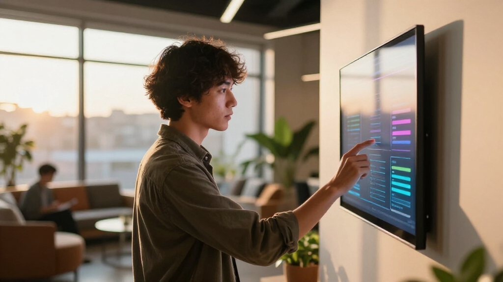 best interactive display for office wall