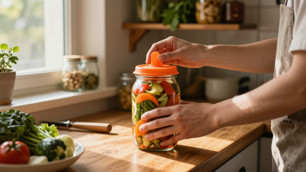 silicone airlock lids for fermenting veggies