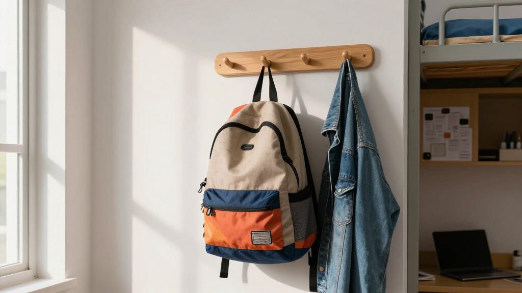 best dorm room wall-mounted coat rack