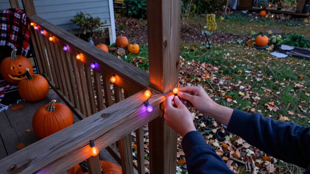 Halloween outdoor string lights