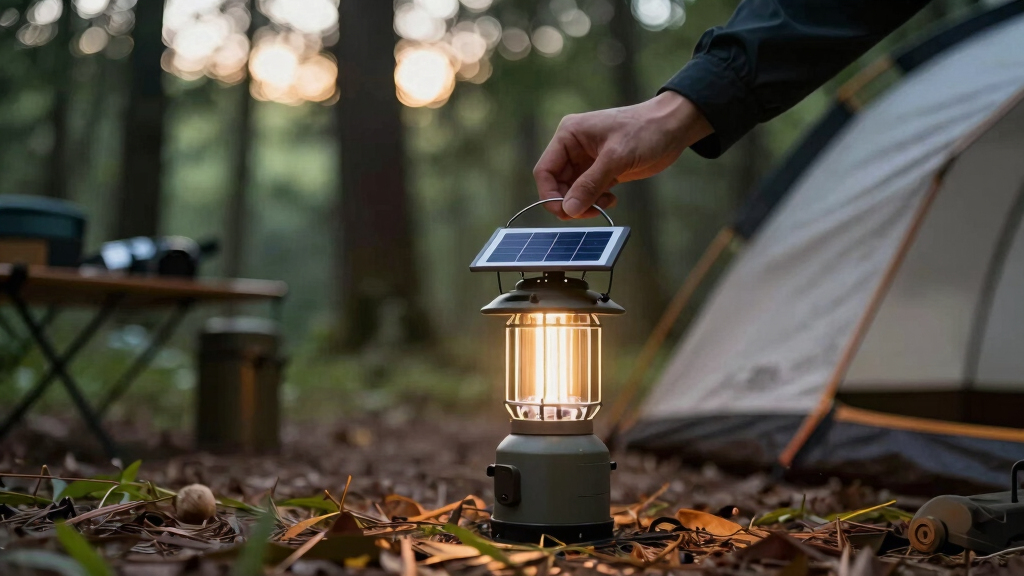 solar-powered camping lanterns