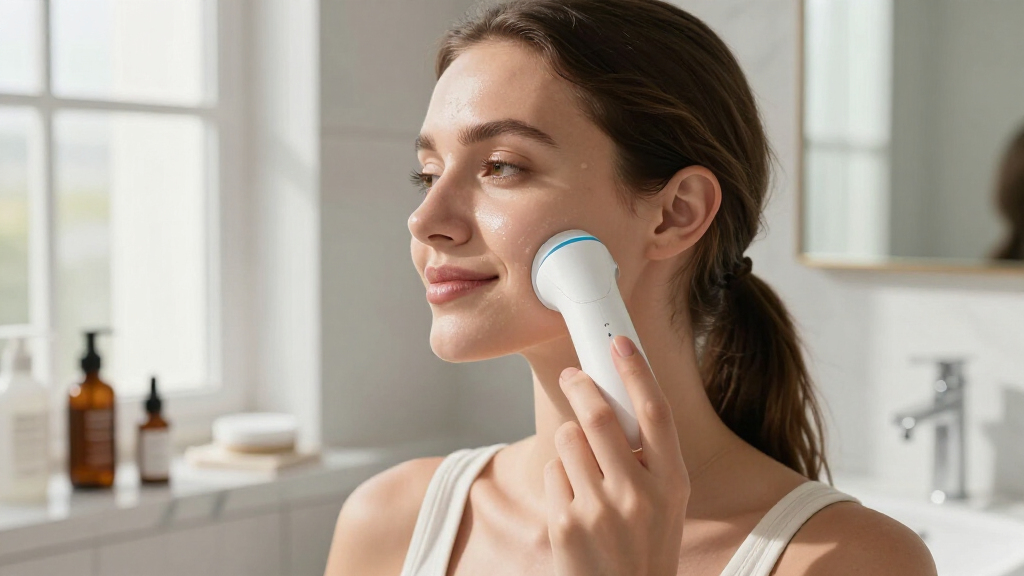 FDA-cleared facial cleansing devices