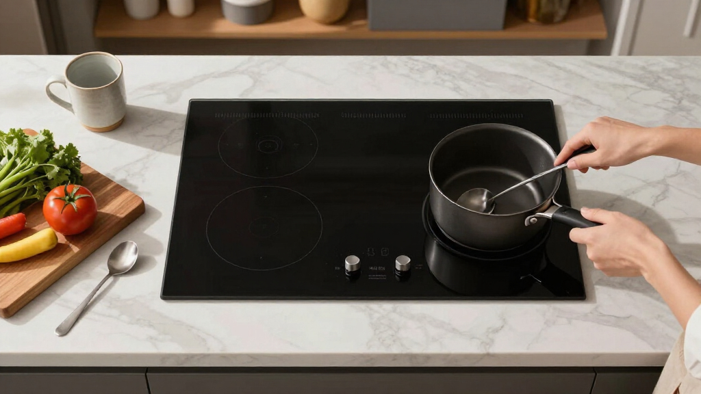 premium induction cooktops with integrated ventilation