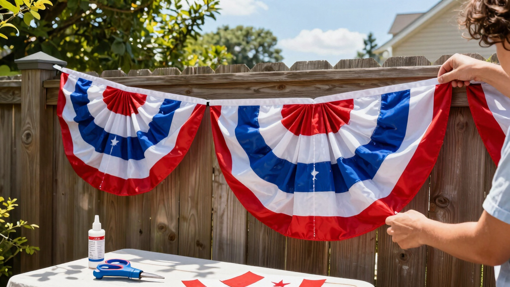 patriotic 4th of July outdoor decor