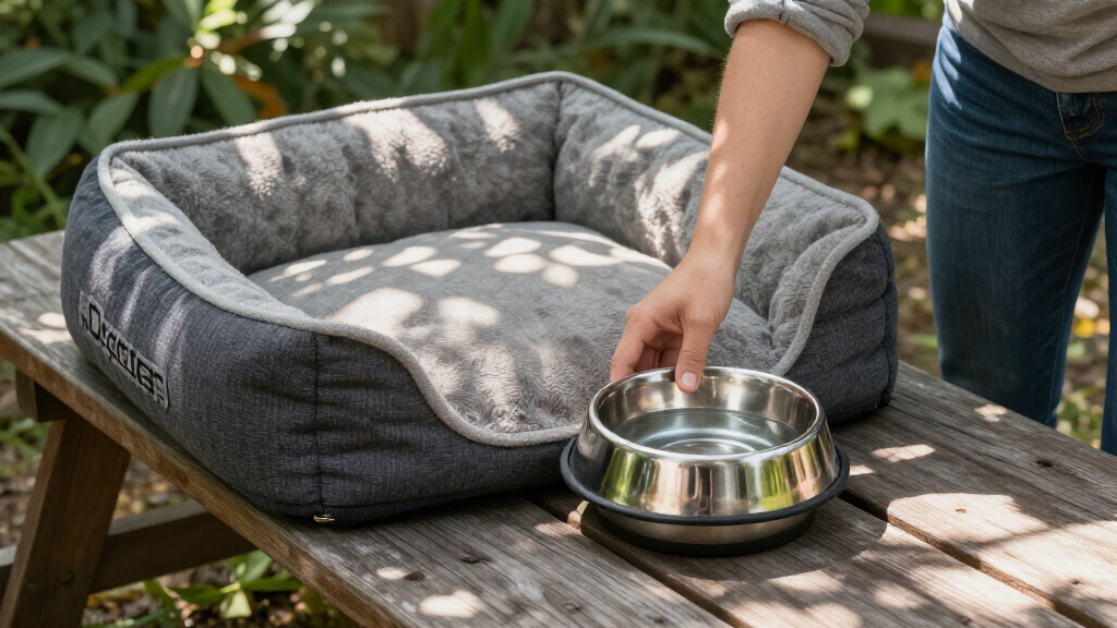 best travel pet bowls and beds