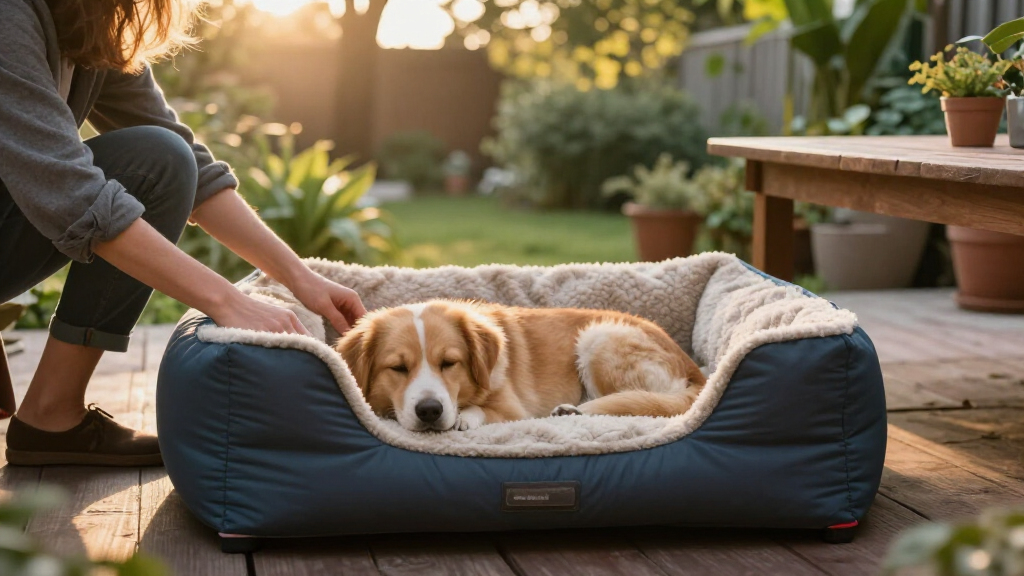reversible seasonal dog bed