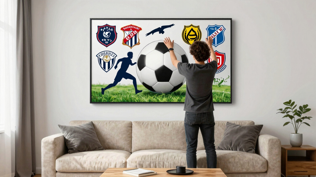 soccer-themed wall art