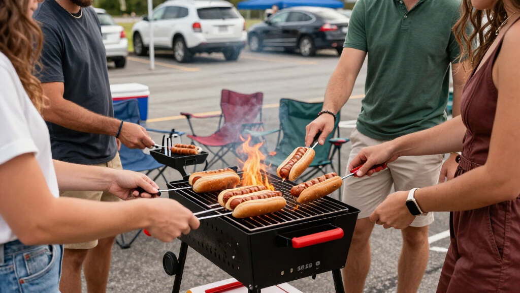 NFL tailgating portable grills
