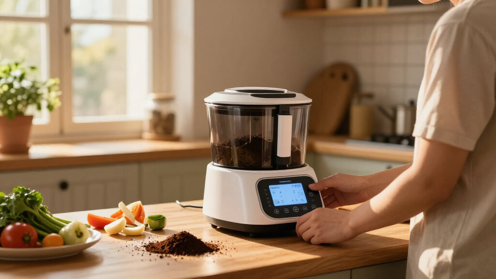 smart composting machine for kitchen