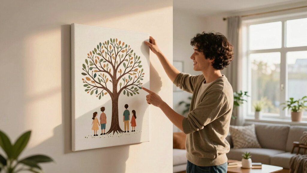 best custom family tree canvas