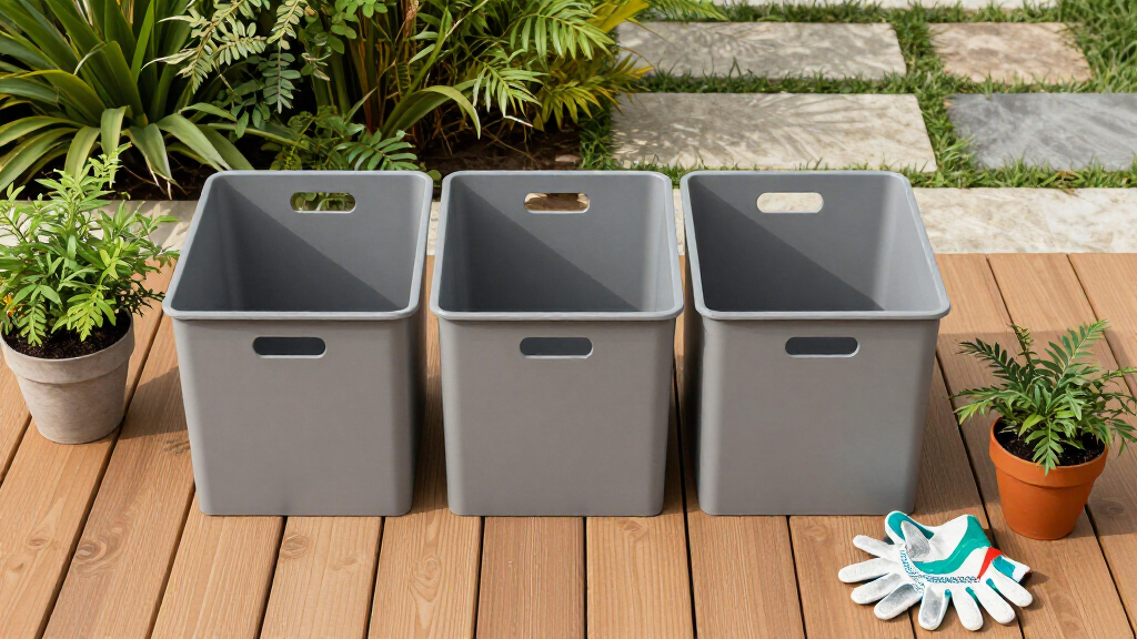 outdoor storage organization bins