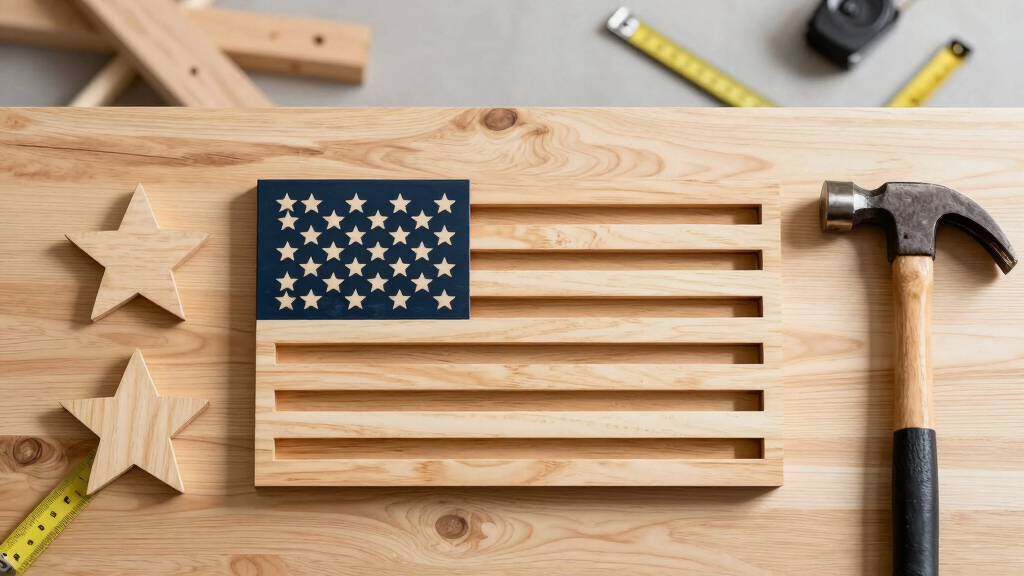 patriotic woodworking decor
