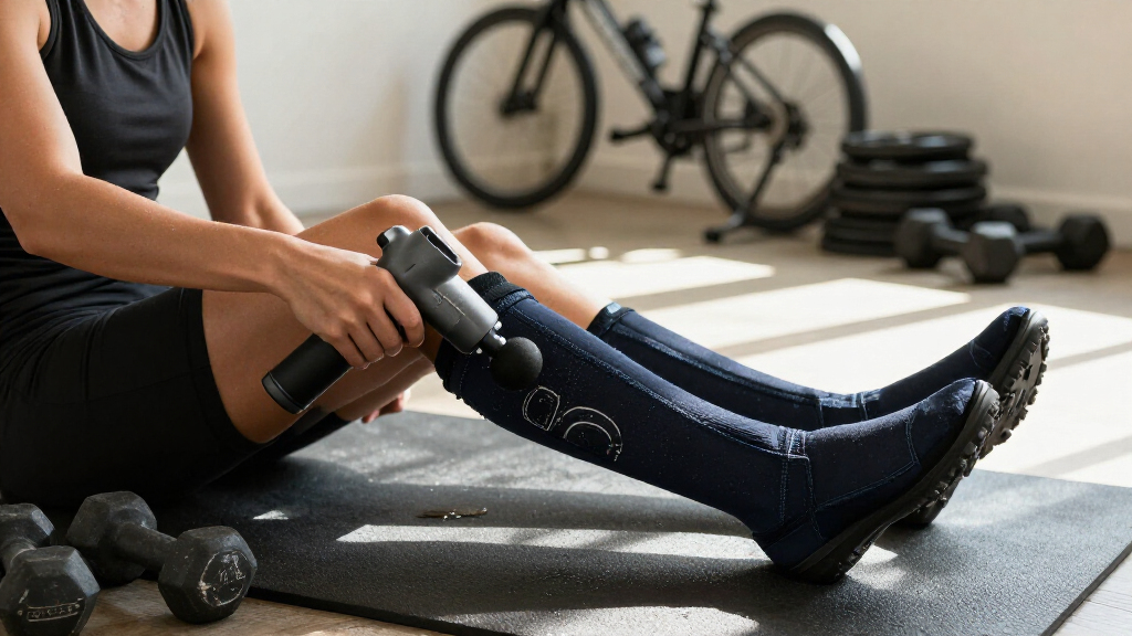 massage gun recovery boots