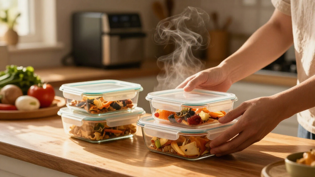 glass meal prep containers for airfry leftovers