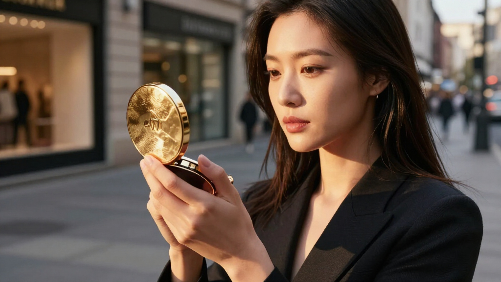 luxury mirror compact premium