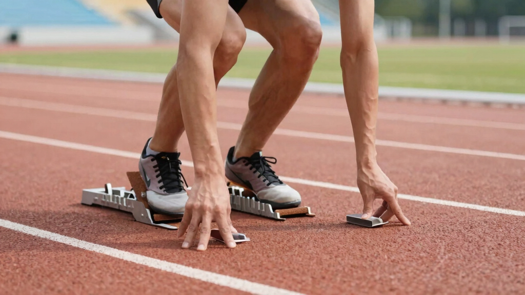 track starting blocks home practice