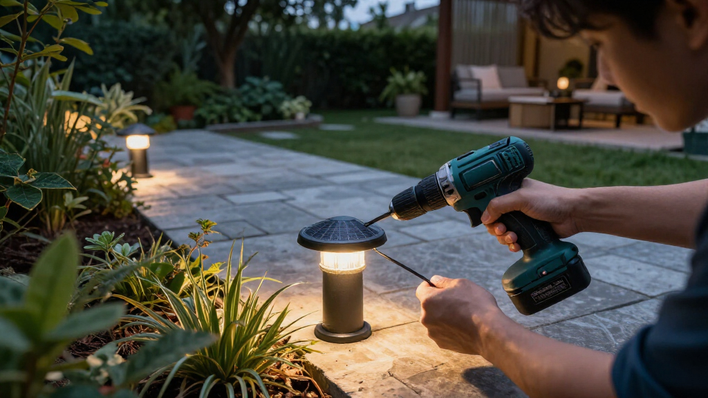 solar-powered outdoor lights