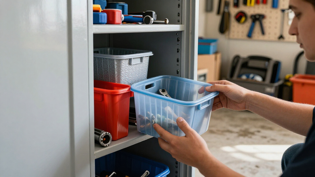garage locker cabinet systems with modular storage