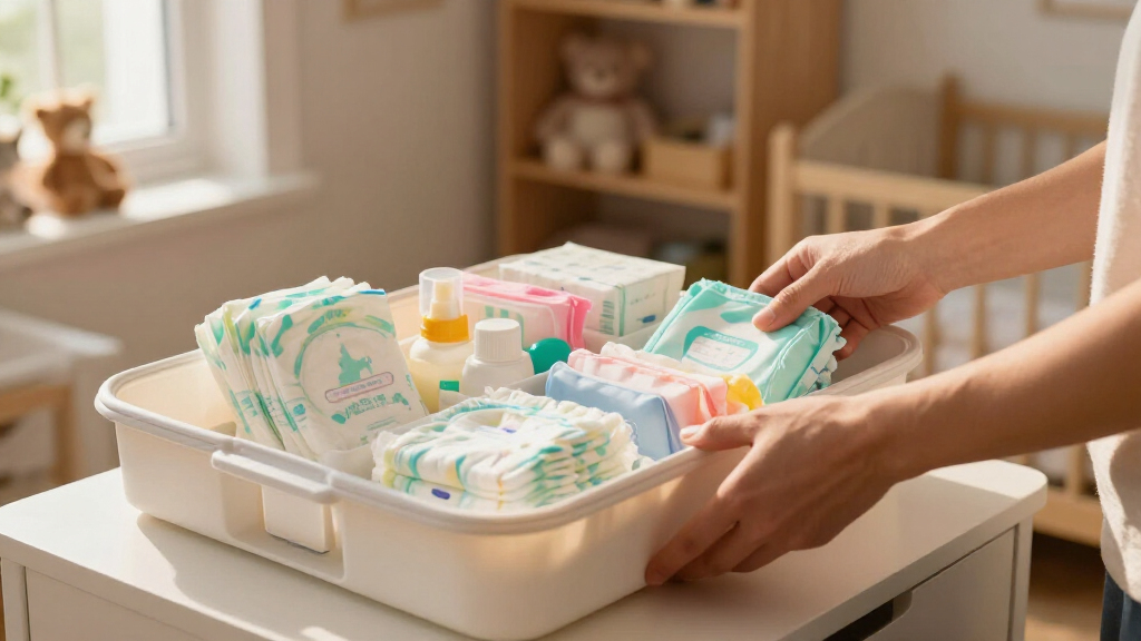 portable diaper caddies and organizers