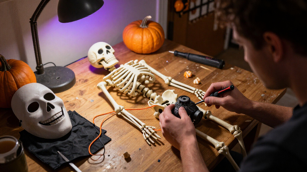 Halloween animatronic decorations