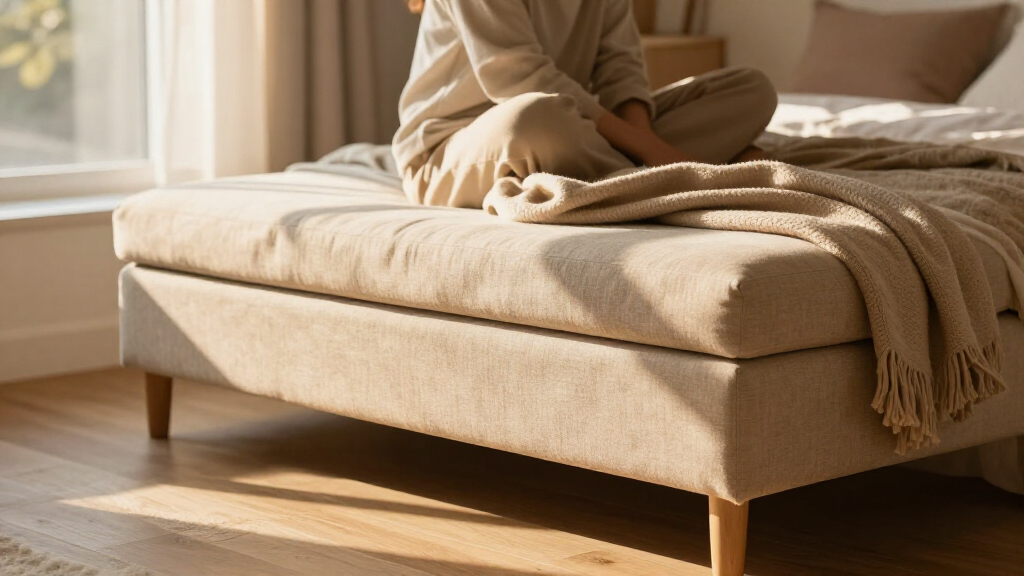bedroom bench upholstered storage
