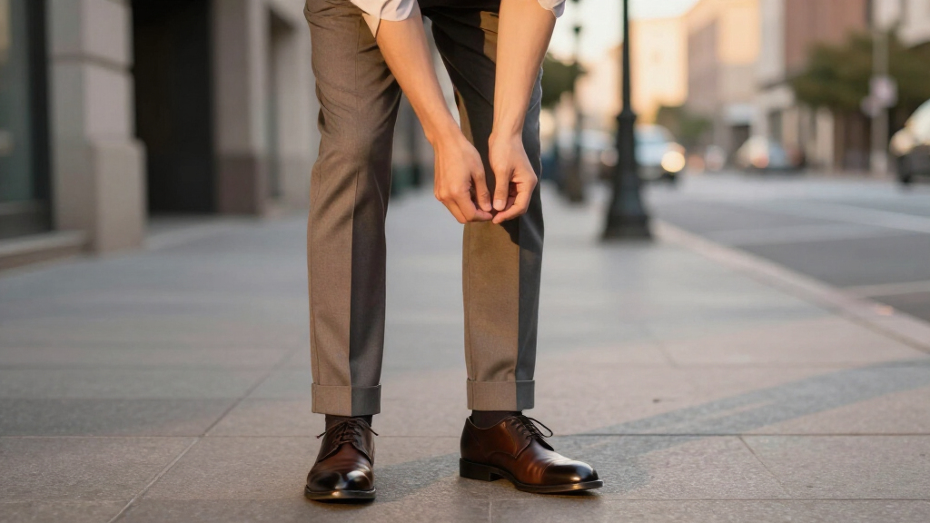 best trousers and closed-toe shoes