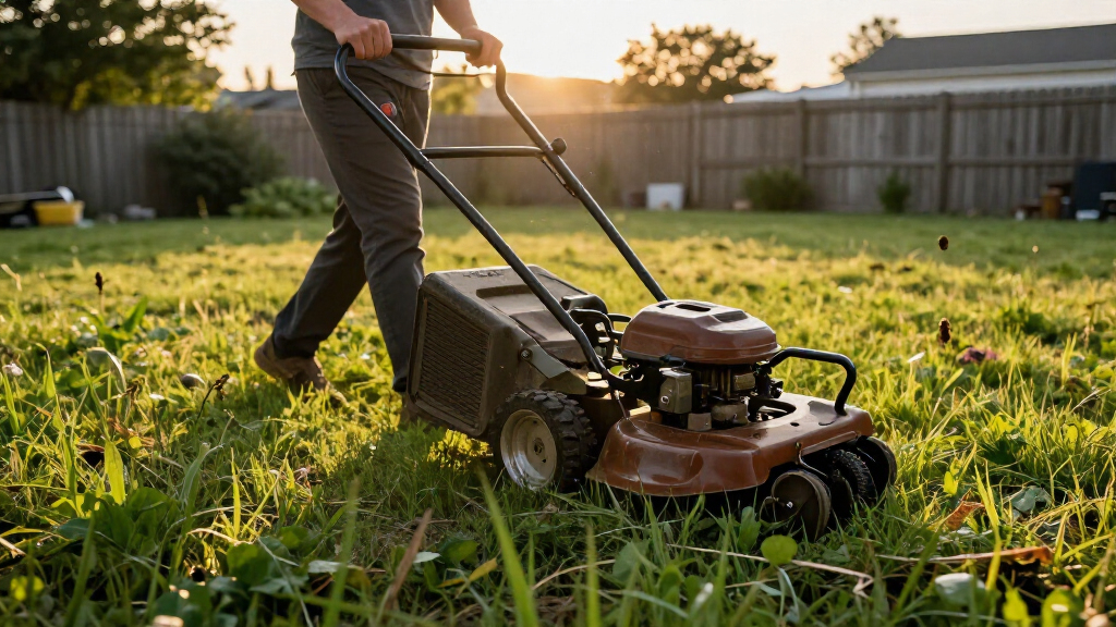 walk behind brush mower