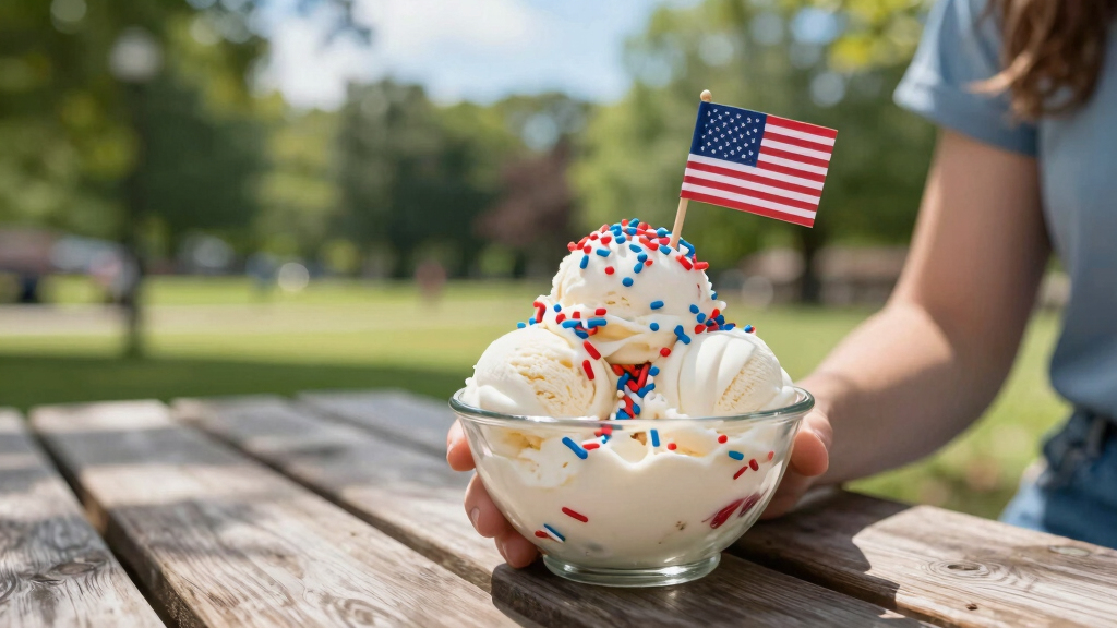 patriotic ice cream toppings