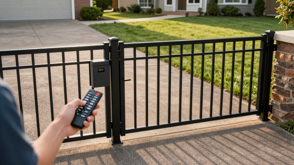 driveway gate opener with battery backup