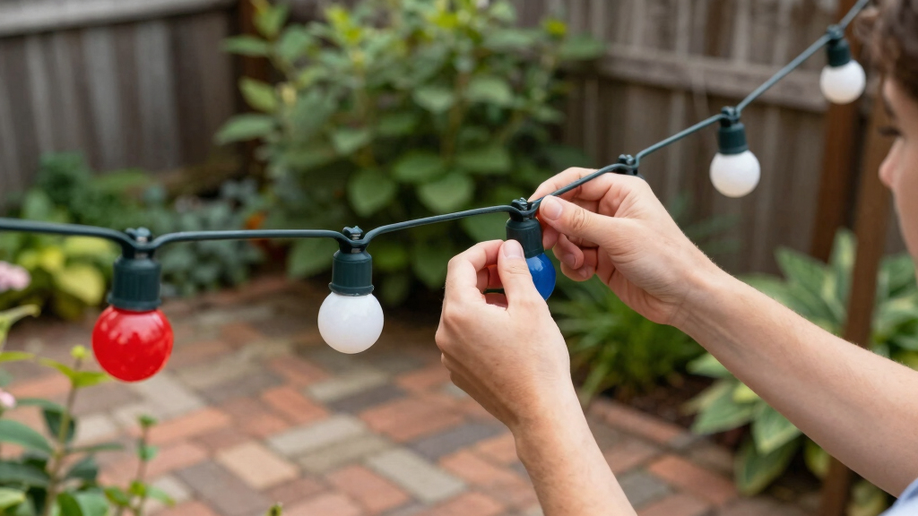 patriotic outdoor string lights