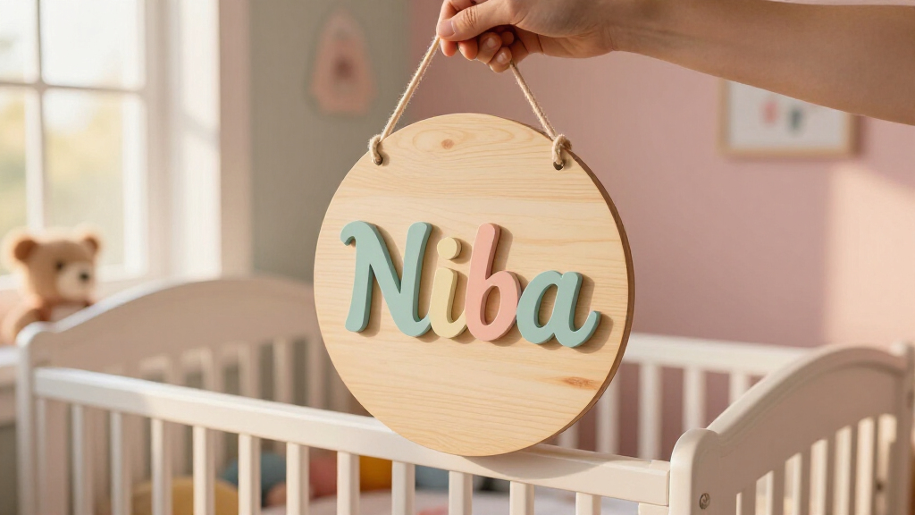best round nursery name signs