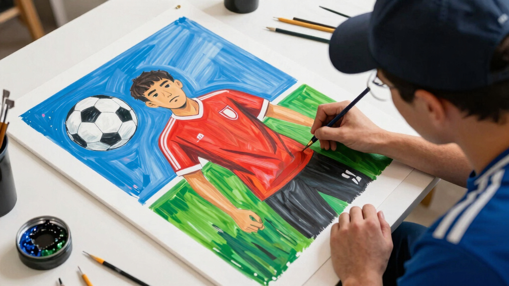 soccer fan art prints