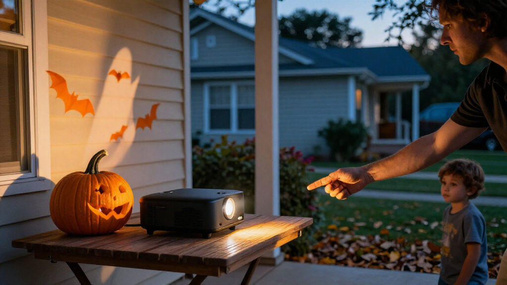 mini projectors for Halloween decorations