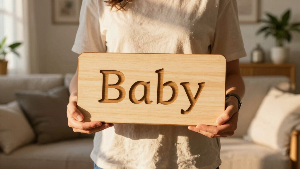 personalized baby announcement plaque with name