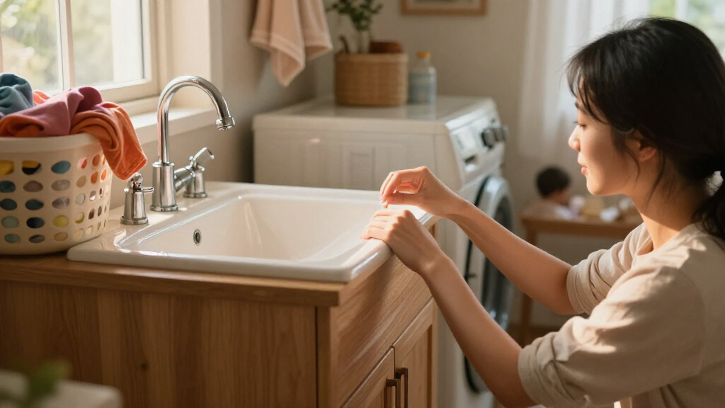 best laundry room utility sink cabinet combo