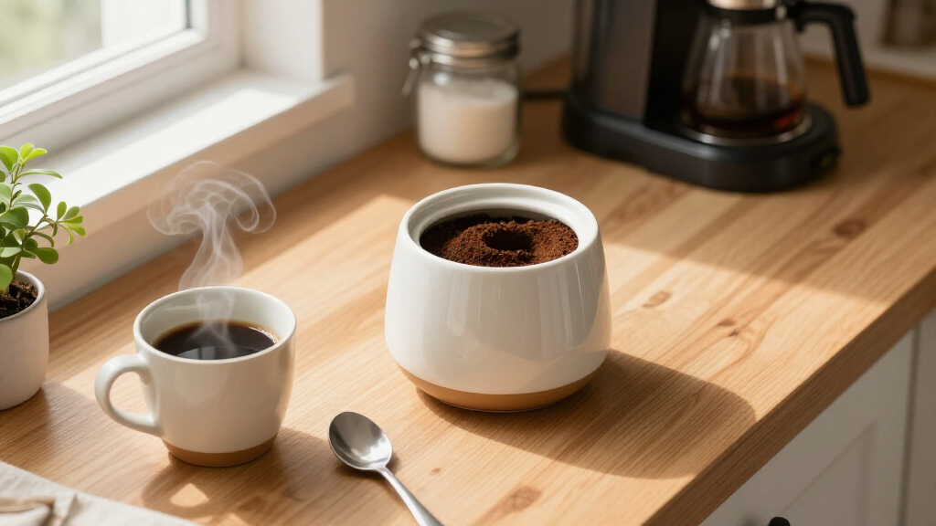 best coffee grounds disposal container