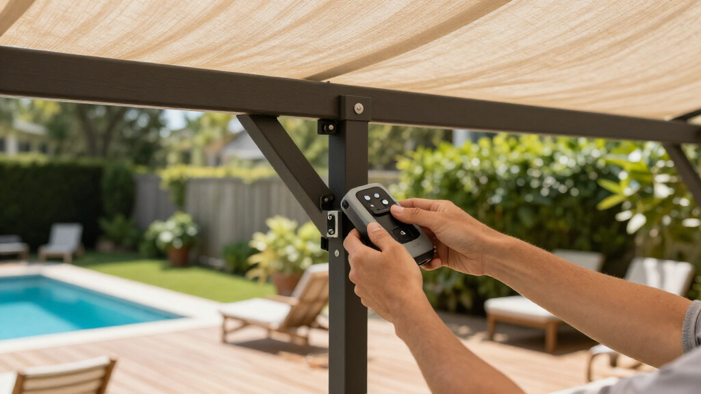 best motorized pergola for backyard