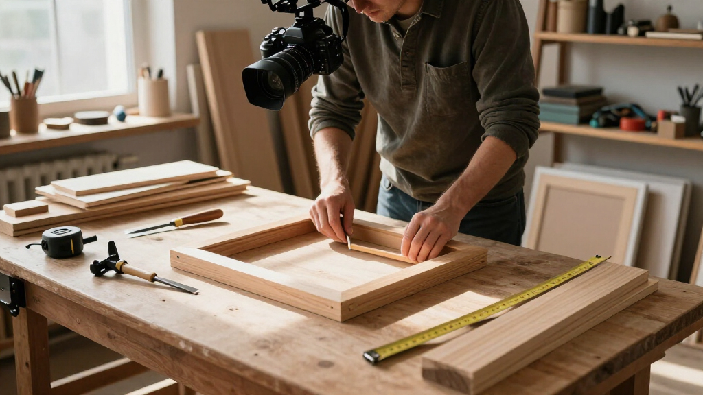overhead camera rig for crafting videos