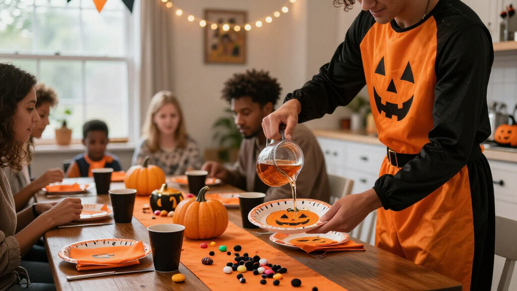 Halloween party tableware