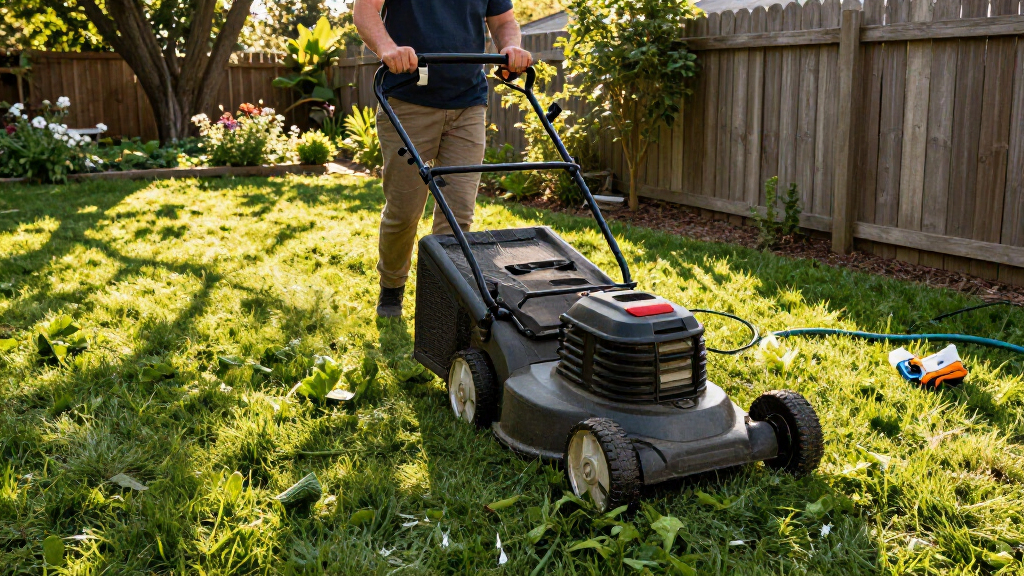 walk-behind lawn mowers