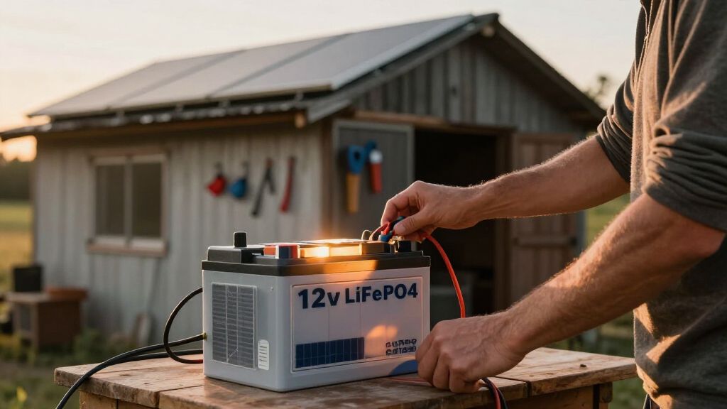 12v lifepo4 battery for solar shed