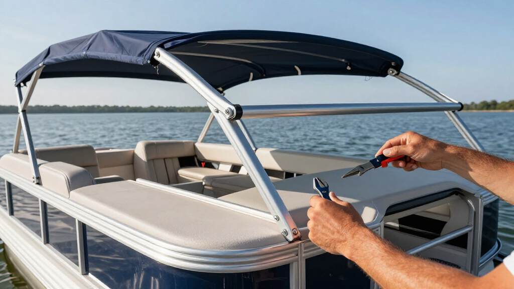 boat bimini top kit heavy duty